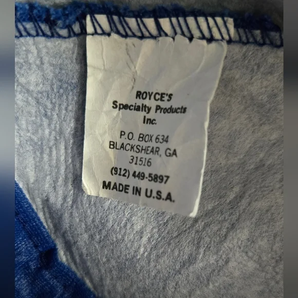 Vintage AT&T Trucker Snapback Hat Blue Made in USA "Call Before You Dig" - Picture 7 of 7